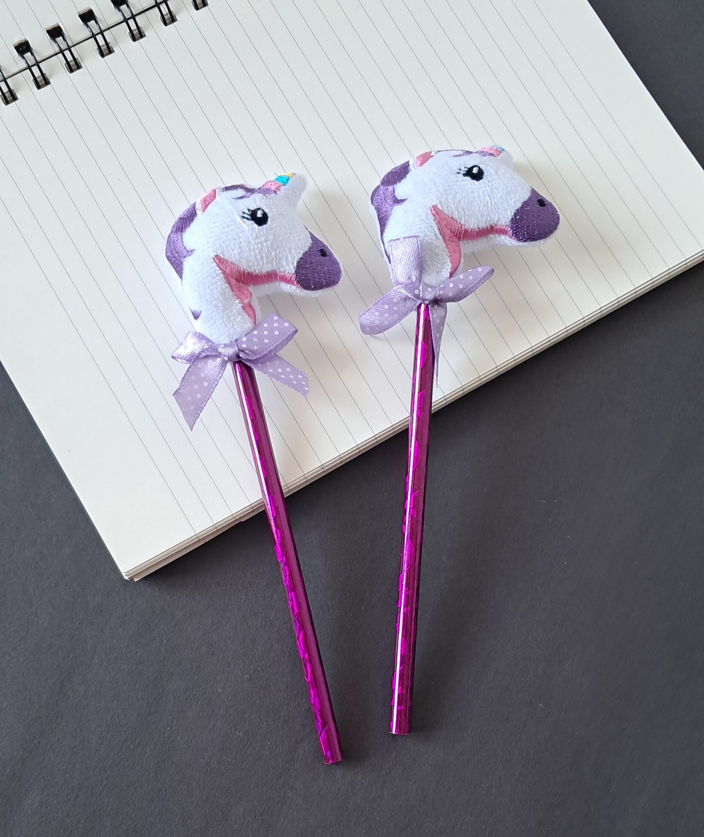 Pencil with unicorn top
