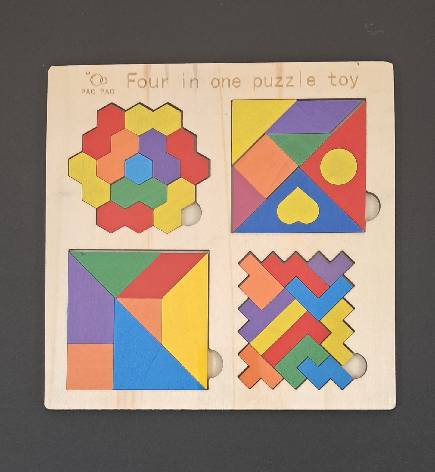 4 in 1 Wooden Puzzle