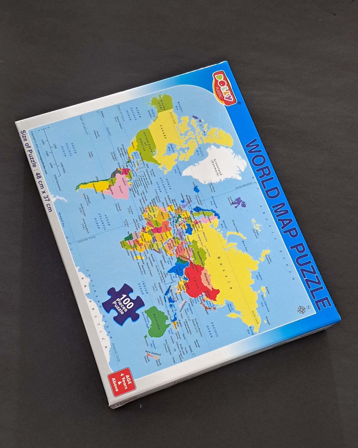 World Map Puzzle (100 pieces)