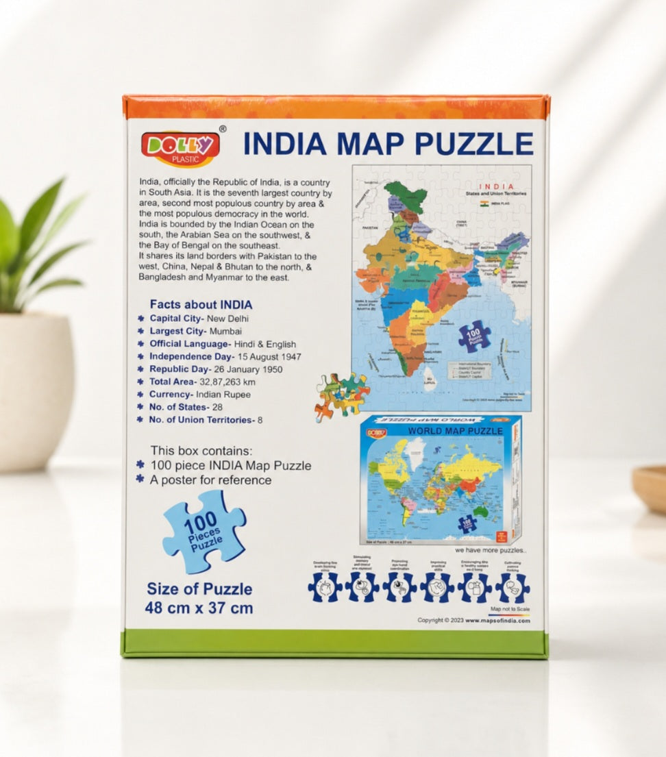 India Map Puzzle (100 piece)