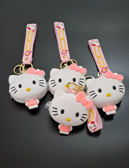 Keychain with Kitty Pouch