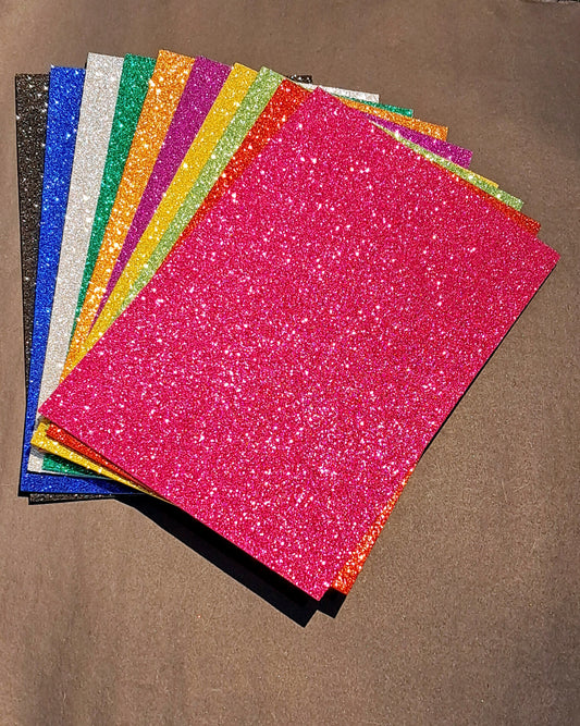 A4 Glitter Sheet (Multicolor) - Pack of 10