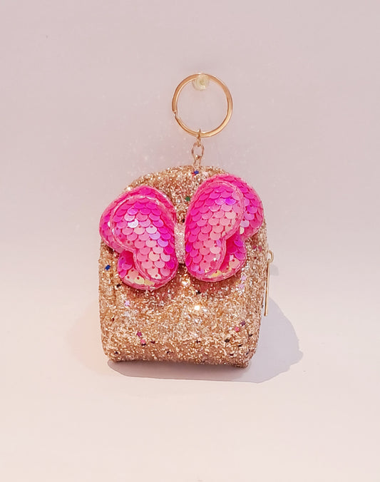 Butterfly Pouch Cum Keychain