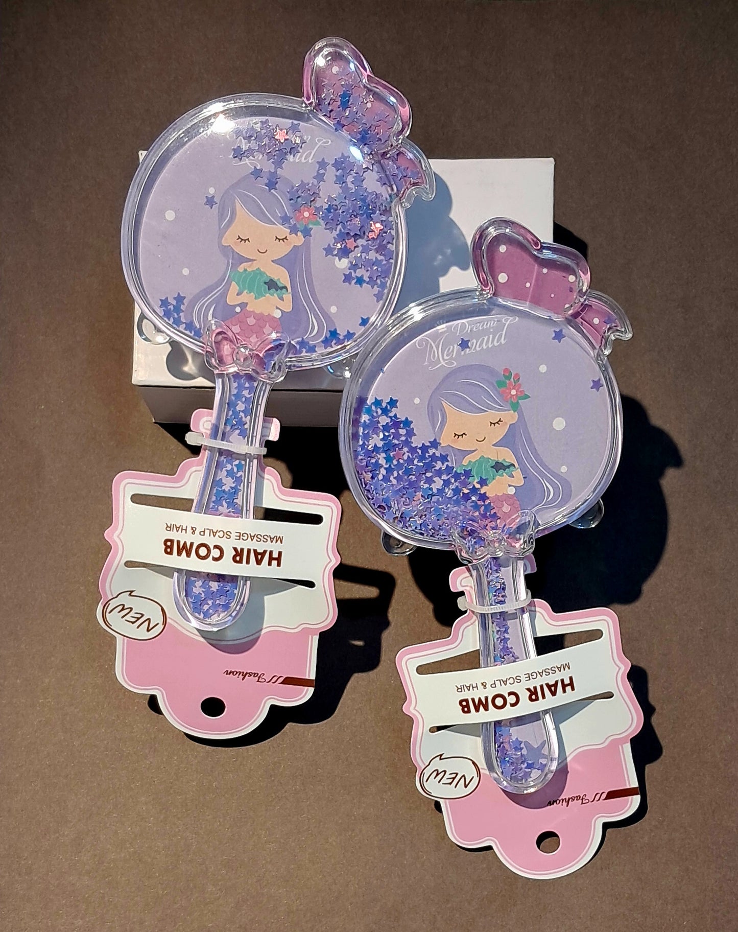 Mermaid Comb with Glitter Stars