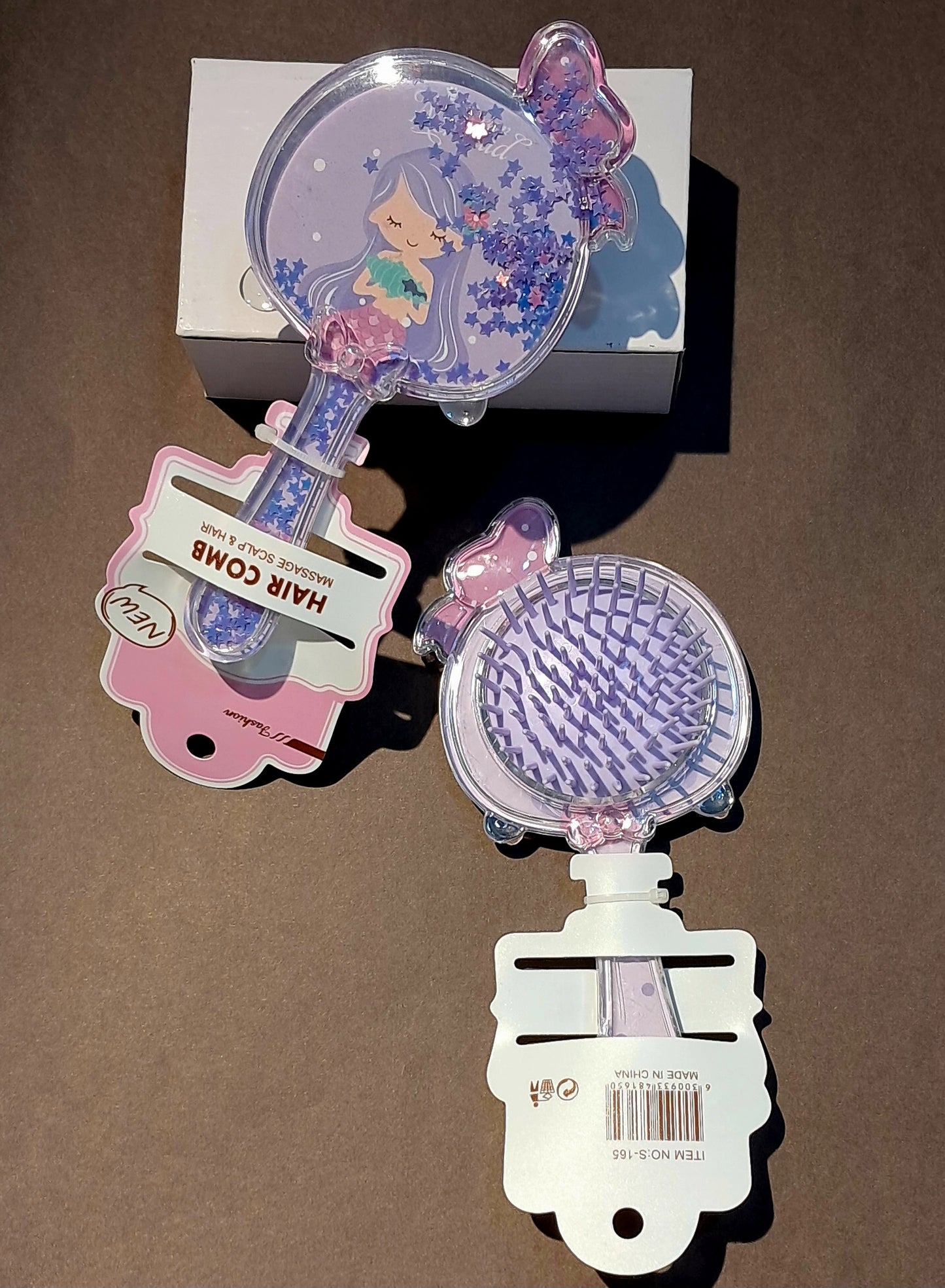 Mermaid Comb with Glitter Stars