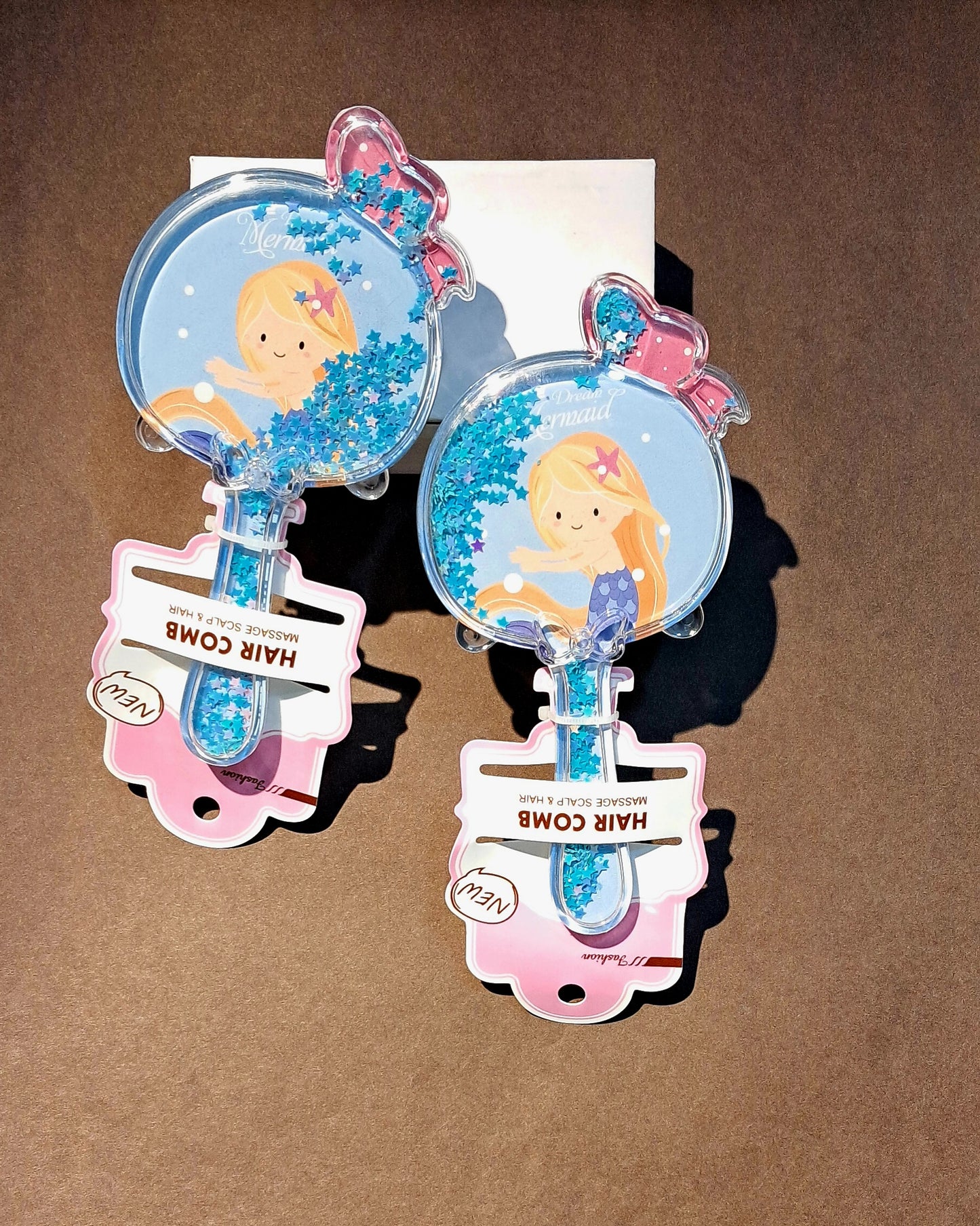 Mermaid Comb with Glitter Stars