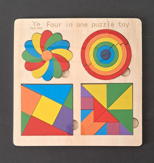 4 in 1 Wooden Puzzle