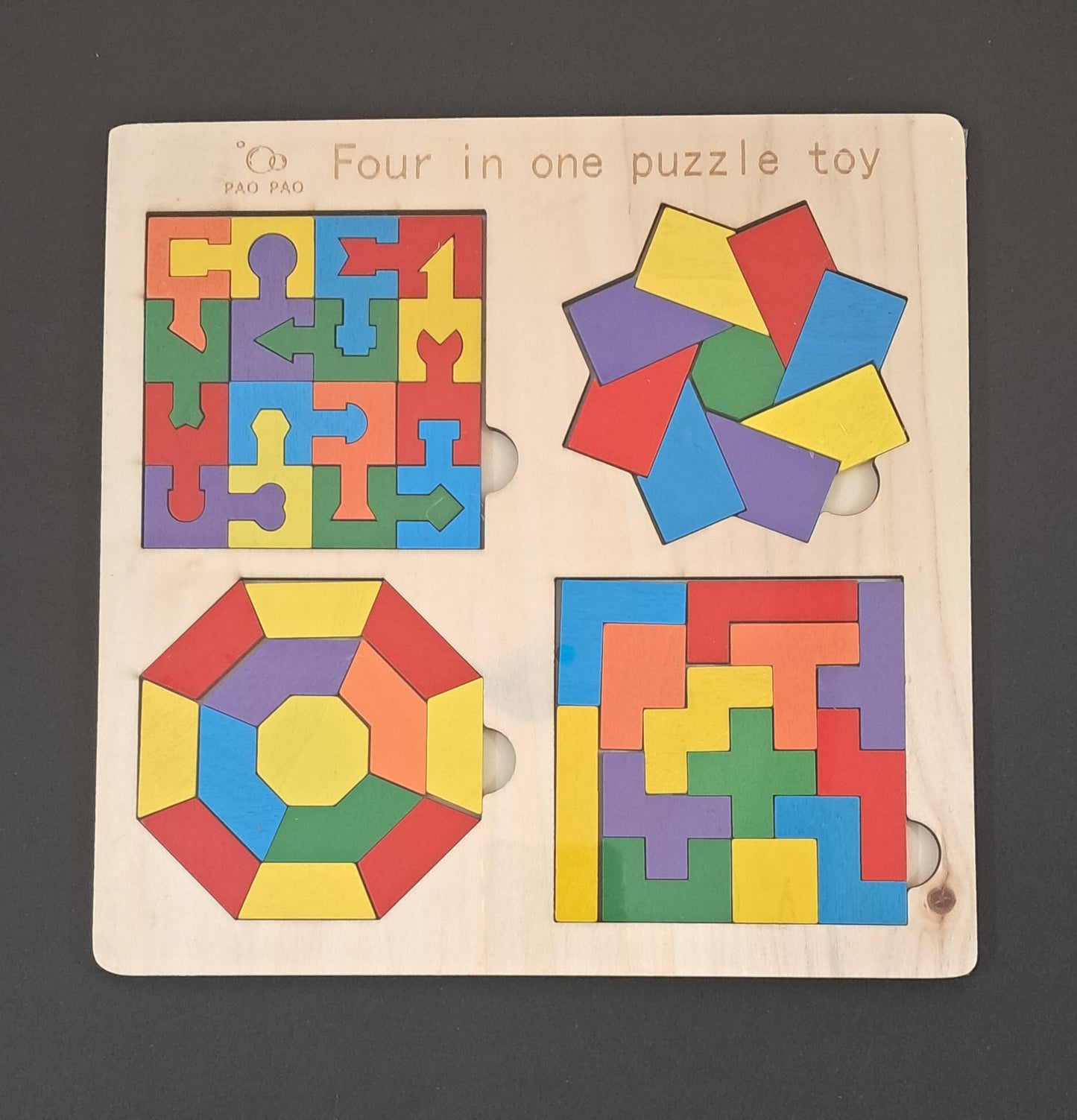 4 in 1 Wooden Puzzle