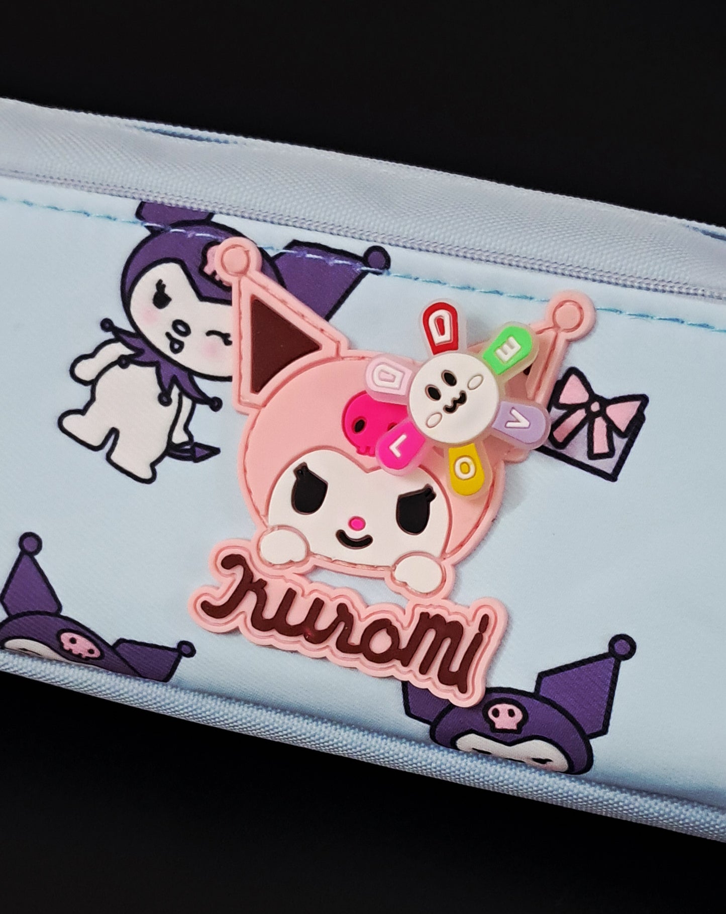 Kuromi Pencil Pouch with Spinner
