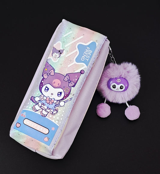 Kuromi Pouch with Keychain