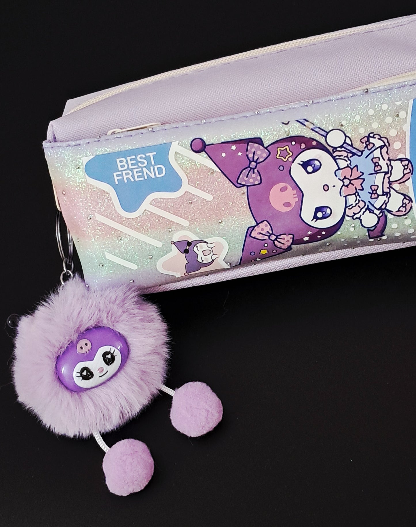 Kuromi Pouch with Keychain