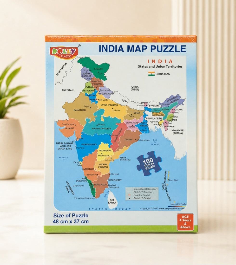 India Map Puzzle (100 piece)