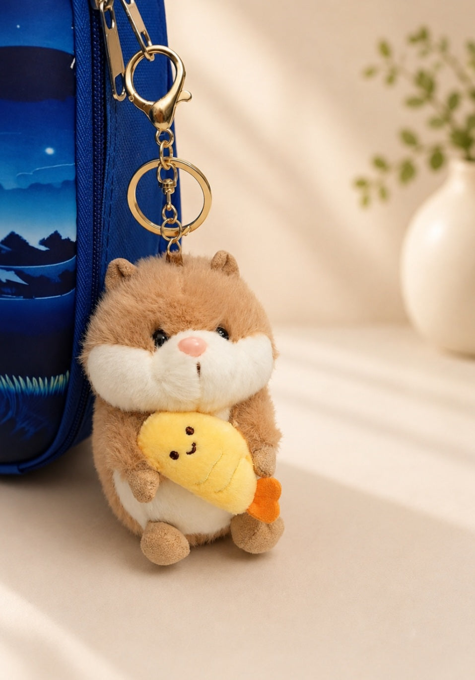 Hamster Soft toy Keychain