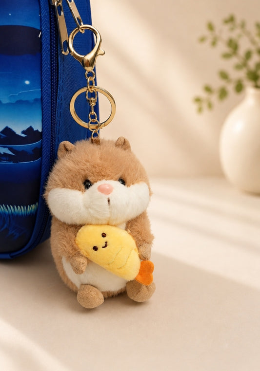Hamster Soft toy Keychain